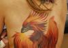 phoenix tatuering på handleden